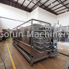 Pasteurizing And Cooling Tunnel Sterilizing Machine Water Spray Type