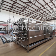 Juice / Dairy / Beverage / Syrup Tubular Sterilizing Machine 304 Stainless Steel