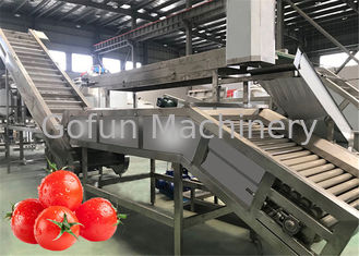 Stainless Steel 304  Concentrate Tomato Paste Sauce Processing Line Water Saving
