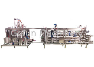 Milk Juice Pasteurizing UHT Sterilizer Machine / Uht Milk Processing Plant
