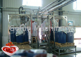 Stainless Steel 304  Concentrate Tomato Paste Sauce Processing Line Water Saving