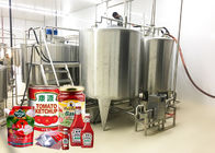 SS304 Mixing And Packaging Processing Line Juice Jam Milk And Water Blending And Filling Line