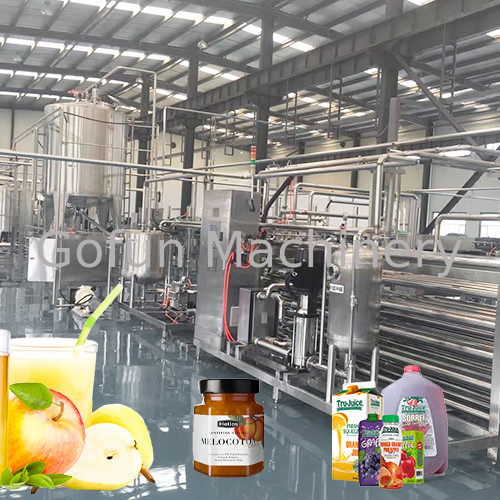 SUS 304/316L Apple Juice Processing Line Turnkey Processing line 10-100T/D