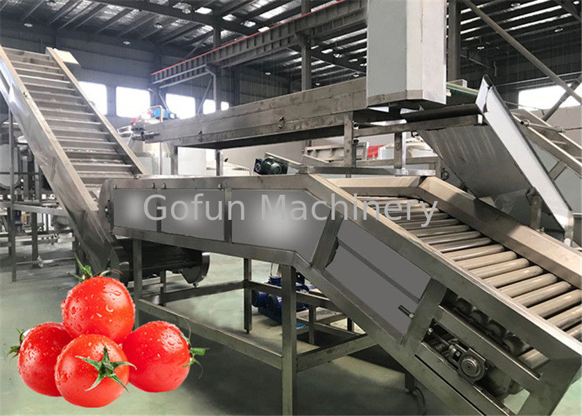 1 Ton Per Hour Vegetable Processing Line Tomato Paste Making Machine Customized Voltage