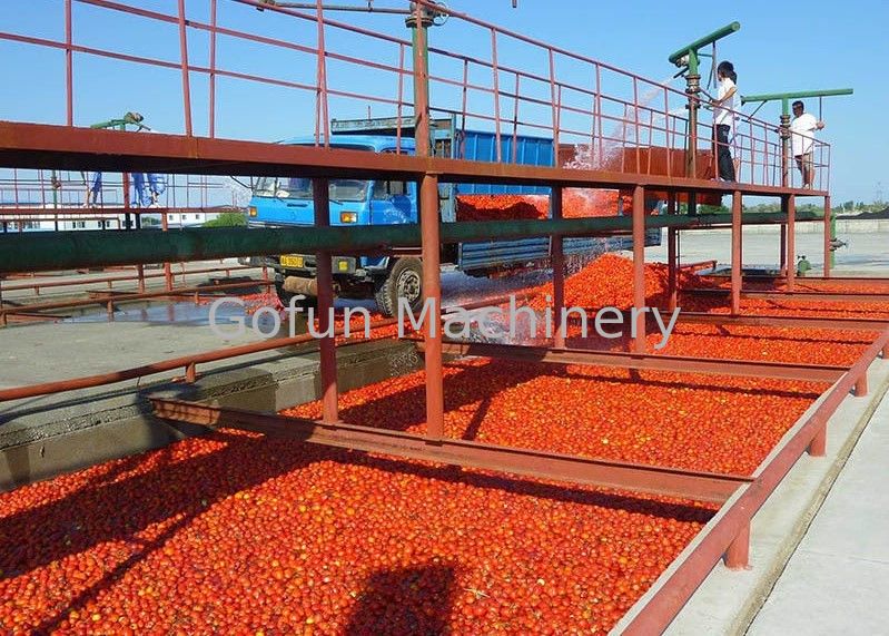Commercial 380V Tomato Processing Line / Tomato Puree Processing Plant