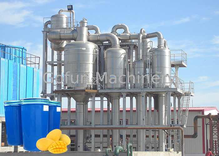 High Efficiency Vacuum Water Evaporation Machine For Mango Paste CE / ISO