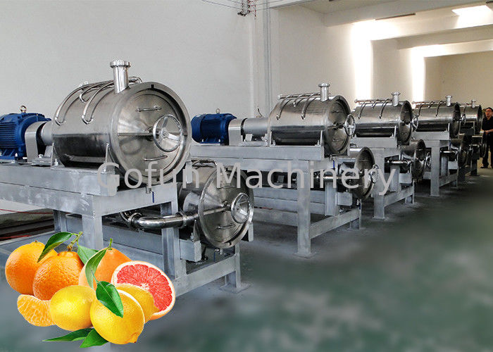 Custom Citrus Juice Fruit Processing Line SUS304 Stainless Steel Material