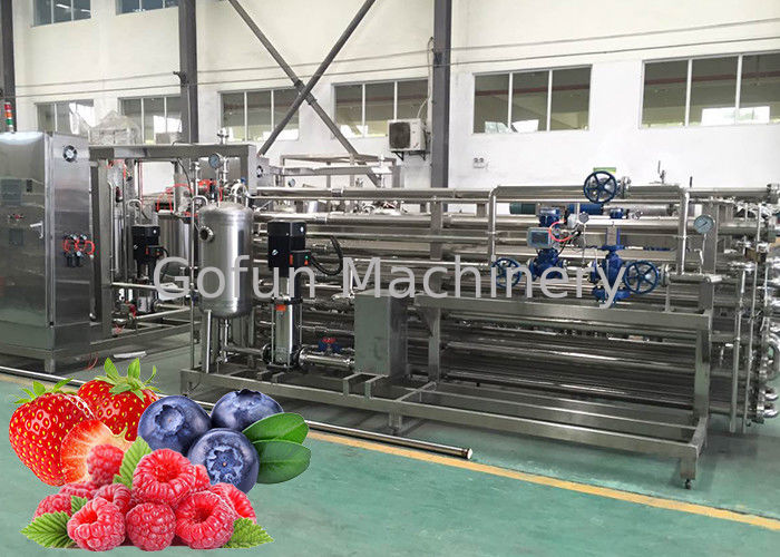 CIP Cleaning Fruit Processing Line Strawberry Juice Processing Machine ISO9001