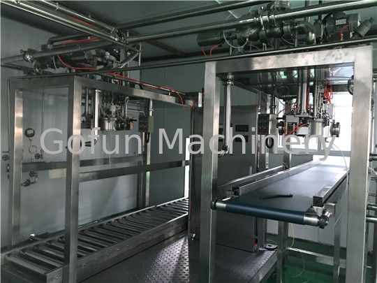 Sus304 / 316 Aseptic Filling Machine Fruit Juice Packaging Machine 40 Kg / H Steam Consumption