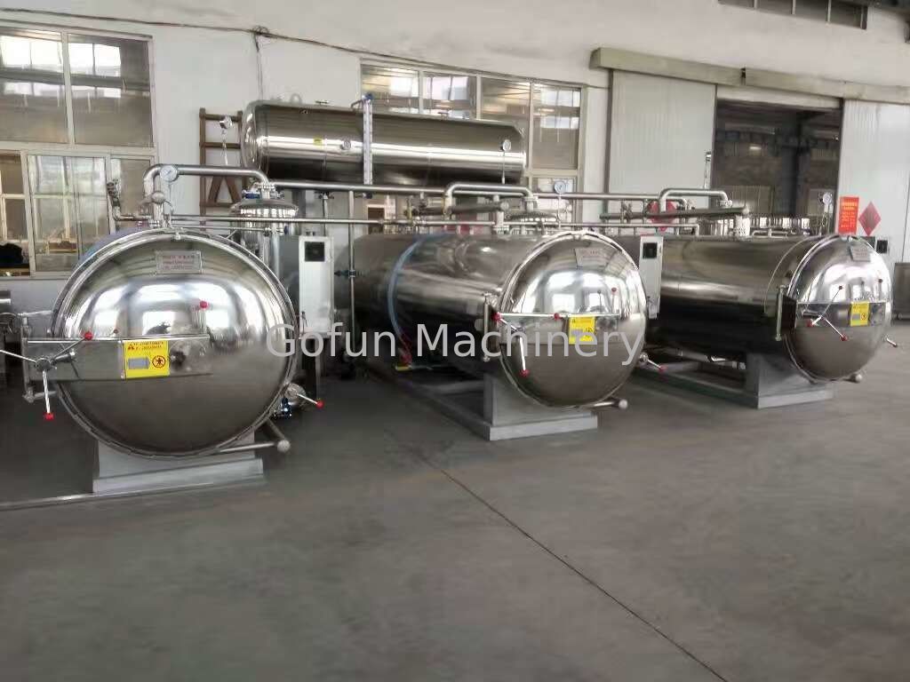 Industrial Food Sterilizer Autoclave High Temperature Water Bath