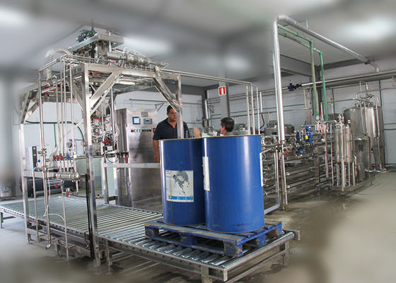 Mango paste / pulp processing plant SS 304 PET bottle 3 in 1 filling equipment