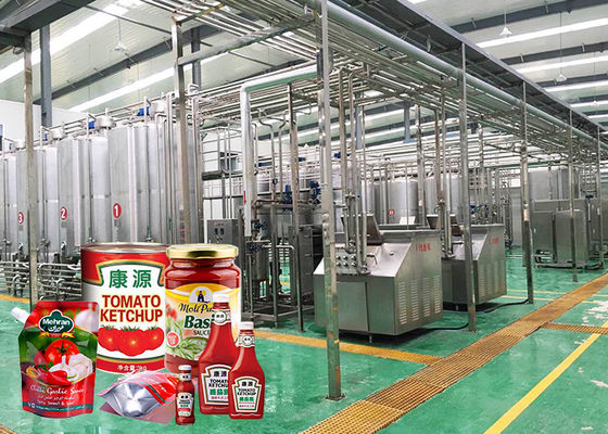 Energy Saving Mixing And Packaging Processing Line Fruit Paste Mixing System