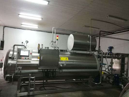 Fruit Vegetable Retort UHT Sterilizer Machine High Efficiency Customized Capacity