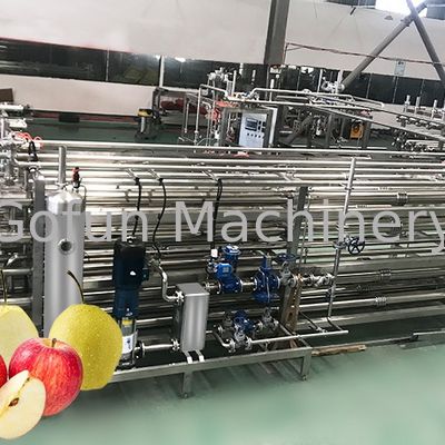 500T/D SS304 Industrial Apple Juice Processing Line Aseptic Bags Packaging